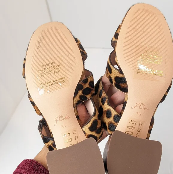 NWOT Jcrew Leopard Penny Slides - Picture 13 of 16